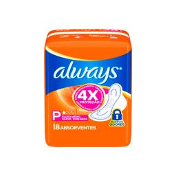 Toallas Higiénicas Talle P Suave Always - Cont.8 unidades  