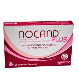 Nocand Plus Miconazol Lidocaína Fluocinolona Gentamicina Tinidazol - Caja de 10 óvulos