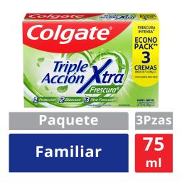 Pasta Dental Colgate Triple Fresh - Cont.75 ML 3 Unidades
