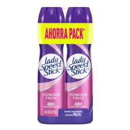 Pack 2 Antitranspirantes en aerosol  Lady Speed Stick - Cont.91g