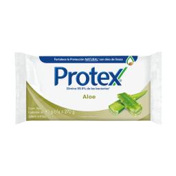 Jabón de Tocador Protex Aloe - Cont. 3 unidades de 90 gr.