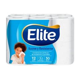 Papel Higienico Ultra Suave Doble Hoja Elite - Cont.12 unidades