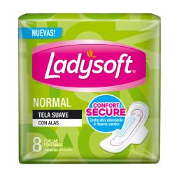 Toalla Normal Ladysoft - Cont.8 Unidades