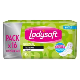 Toalla Normal Suave Ladysoft - Cont.16 Unidades