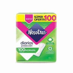 Protectores Diarios Normal con Aloe Nosotras - Cont. 100 Protectores