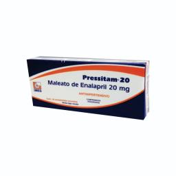 Pressitam Maleato de Enalapril 20 mg - Cont. 30 Comprimidos