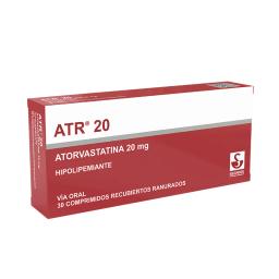 Atr 20 Atorvastatina 20 mg - Cont. 30 Comprimidos.