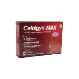 Cefalgyn Max Dipirona 400 mg Cafeina 100 mg - Cont. 4 Comprimidos Recubiertos