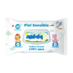 Toallitas Húmedas Agubaby Piel Sensible - Cont. 100 unidades