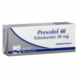 Presolol Telmisartan 40 mg. Cont. 30 Comprimidos.