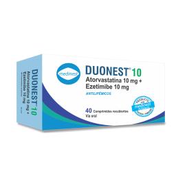 Duonest Atorvastatina 10 mg - Cont. 40 Comprimidos Recubiertos