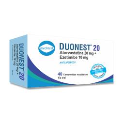 Duonest Atorvastatina 20 mg - Cont. 40 Comprimidos Recubiertos