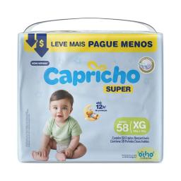 Pañal Super XG Capricho - Cont.58 unidades