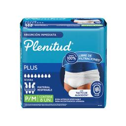 Ropa Interior Desechable Plenitud Plus P/M  - Cont. 8 unidades