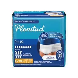 Ropa Interior Desechable Plenitud Plus G/XG - Cont.8 unidades