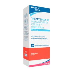 Trezete Plus Rosuvastatina Calcica 10 mg + Ezetimiba 10 mg - Cont. 30 Comprimidos