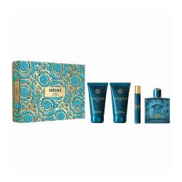 Set Eros Homme Eau de Parfum 100 ml + 10 ml +AS 75 ml +SG 75ml Versace