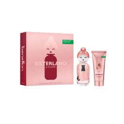 Set Sisterland Blush Cherry 80 ml+ Body Lotion 75 mL Benetton