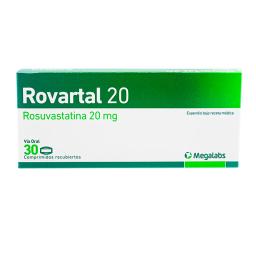 Rovastal 20 Rosuvastatina 20mg - Caja de 30 comprimidos recubiertos