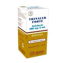Trinaler Forte - Aciclovir 400 mg/5 mL - Suspensión oral frasco de 125 mL