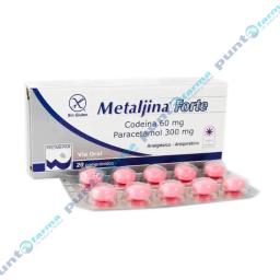 Metaljina Forte Codeina 60 mg - Caja de 20 Comprimidos
