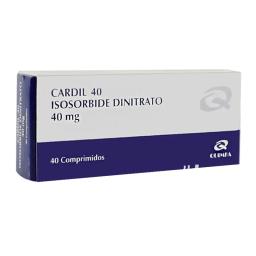 Cardil Isosorbide Dinitrato 40 mg - Caja de 40 comprimidos