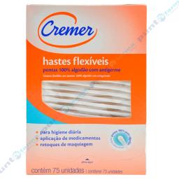 Hisopos Flexible Con Almohadillas De Algodón Cremer - Cont.75 unidades