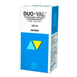 Duo val Pseudoefedrina - Clorfeniramina  - Jarabe de 120ml