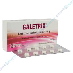 Galetrix Cetirizina diclorhidrato 10 mg - Caja de 10 comprimidos