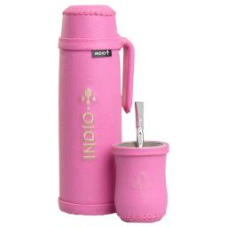 Kit de Mate Forrado en Cuero 1L