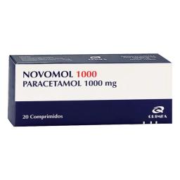 Novomol 1000 - Paracetamol 1000 mg  - Caja de 20 comprimidos