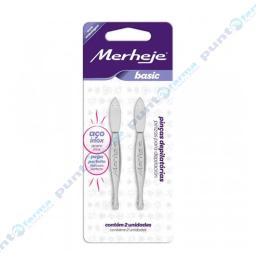 Pinza para Cejas Merheje - 2 Unidades