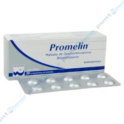 Promelin Dexclorfeniramina maleato + Betametasona- Caja de 30 comprimidos