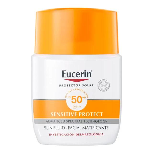 Image miniatura de Protector-Solar-Facial-Sun-Fluid-Sensitive-Protect-Matificante-FPS-50-Eucerin-50-mL-50777.webp