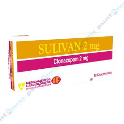 Sulivan Clonazepam 2 mg -  Caja de 50 comprimidos