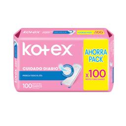 Protectores Diarios Multi Ajustables Kotex - Cont. 100 unidades