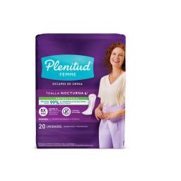Toalla Nocturna Antibacterial Femme Plenitud - Cont.20 unidades