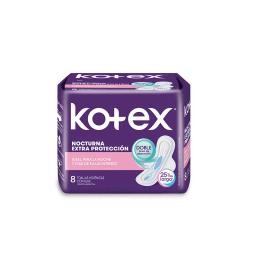 Toalla Nocturna con Alas Kotex - Cont. 8 unidades