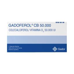 Gadoferol CB Vitamina D3 50.000 UI - Cont. 2 Capsulas