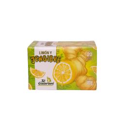 Té de Jengribe y Limón de Té Guarani - Cont. 20 Saquitos de 1,5 g.