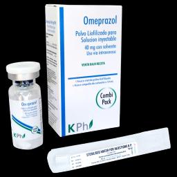 Omeprazol Polvo Liofilizado 40 mg - Cont.1 Frasco Inyectable + Solvente x 10 ml