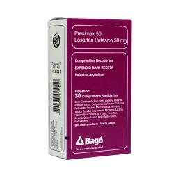 Presimax Losartan Potasico 50 mg - Cont. 30 Comprimidos Recubiertos.