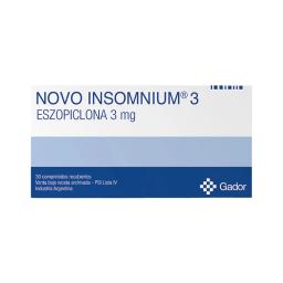 Novo Insomnium Eszopiclona 3 mg - Cont. 30 Comprimidos