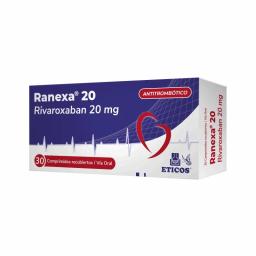 Ranexa 20 Rivaroxaban 20 mg - Cont. 30 Comprimidos Recubiertos.