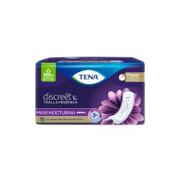 Toalla Hig Discreet Maxi Night Tena - Cont.10 unidades