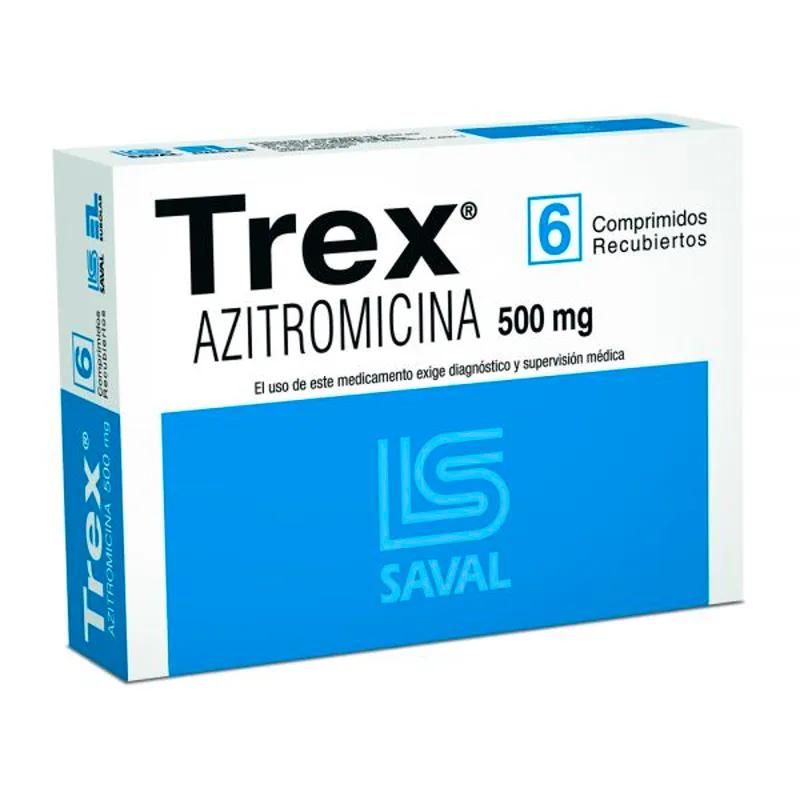 Trex Azitromicina 500mg - 6 comprimidos recubiertos