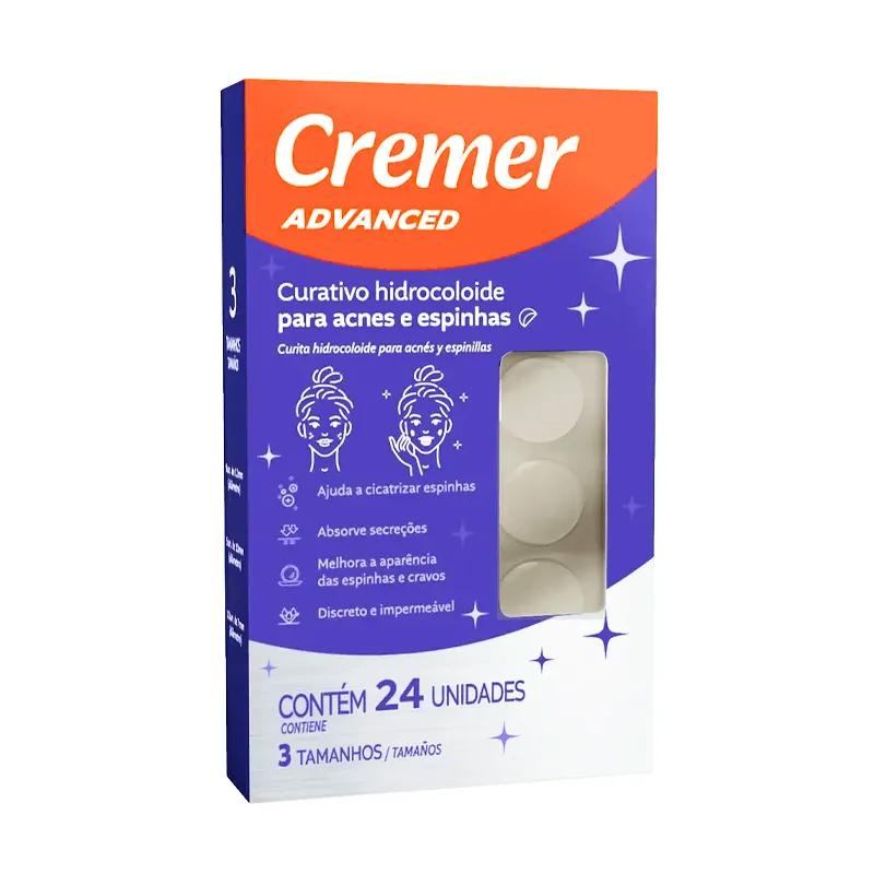 Apósito hidrocoloide para acné y espinillas Advanced Cremer - Cont. 24 unidades