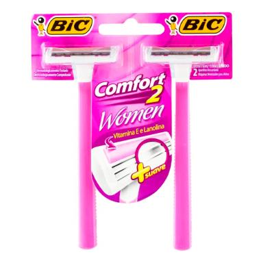 Maquina de Afeitar Comfort 2 Women BIC - Cont. 2 unidades