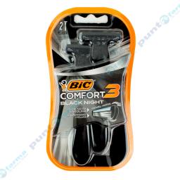 2 Maquinas de afeitar Comfort Black Night Bic