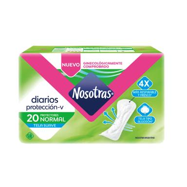 Protectores Diarios Normal Nosotras - Cont. 20 unidades